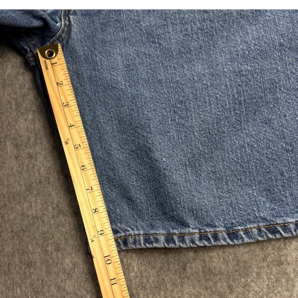 Levis Jean Shorts Mens 38 Blue 550 Relaxed Fit Cotton Denim Jorts Y2K Inseam 10
